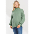 Turtle Neck Long Sleeve Maternity Knit Sweater