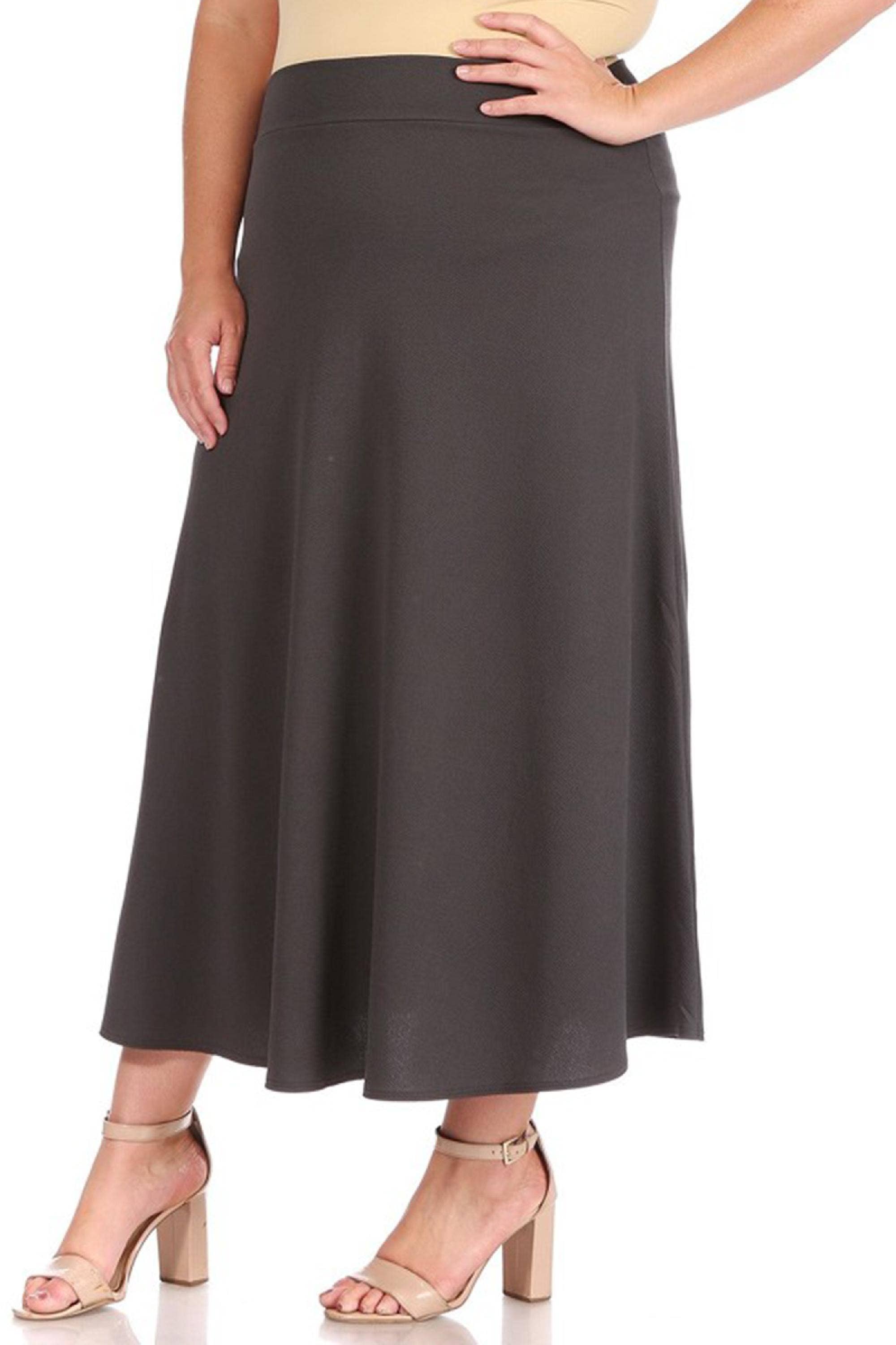 Women's Plus Size Flare A-line Long Skirt