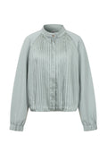Pleated Zip Up Jacket