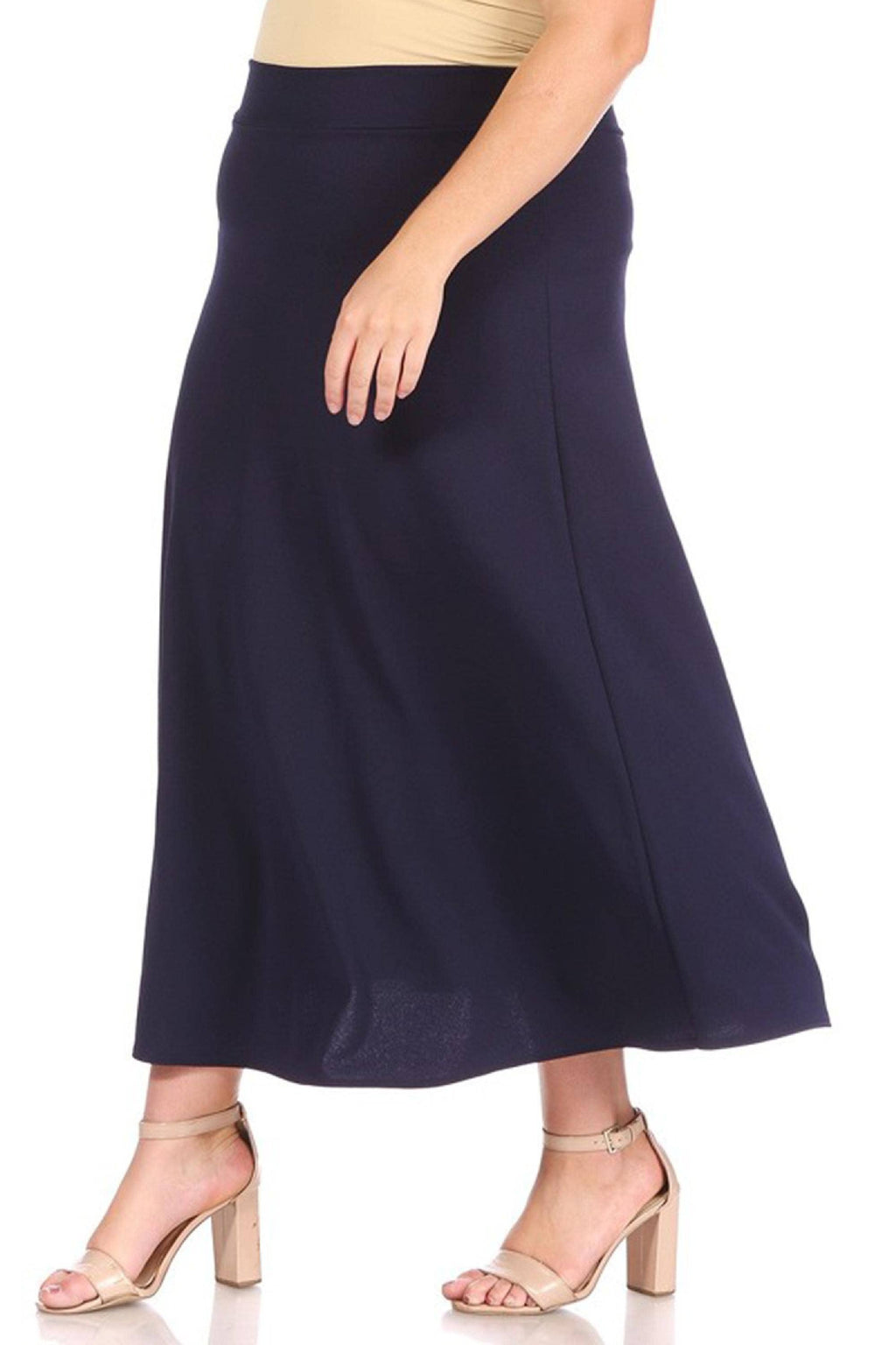 Women's Plus Size Flare A-line Long Skirt
