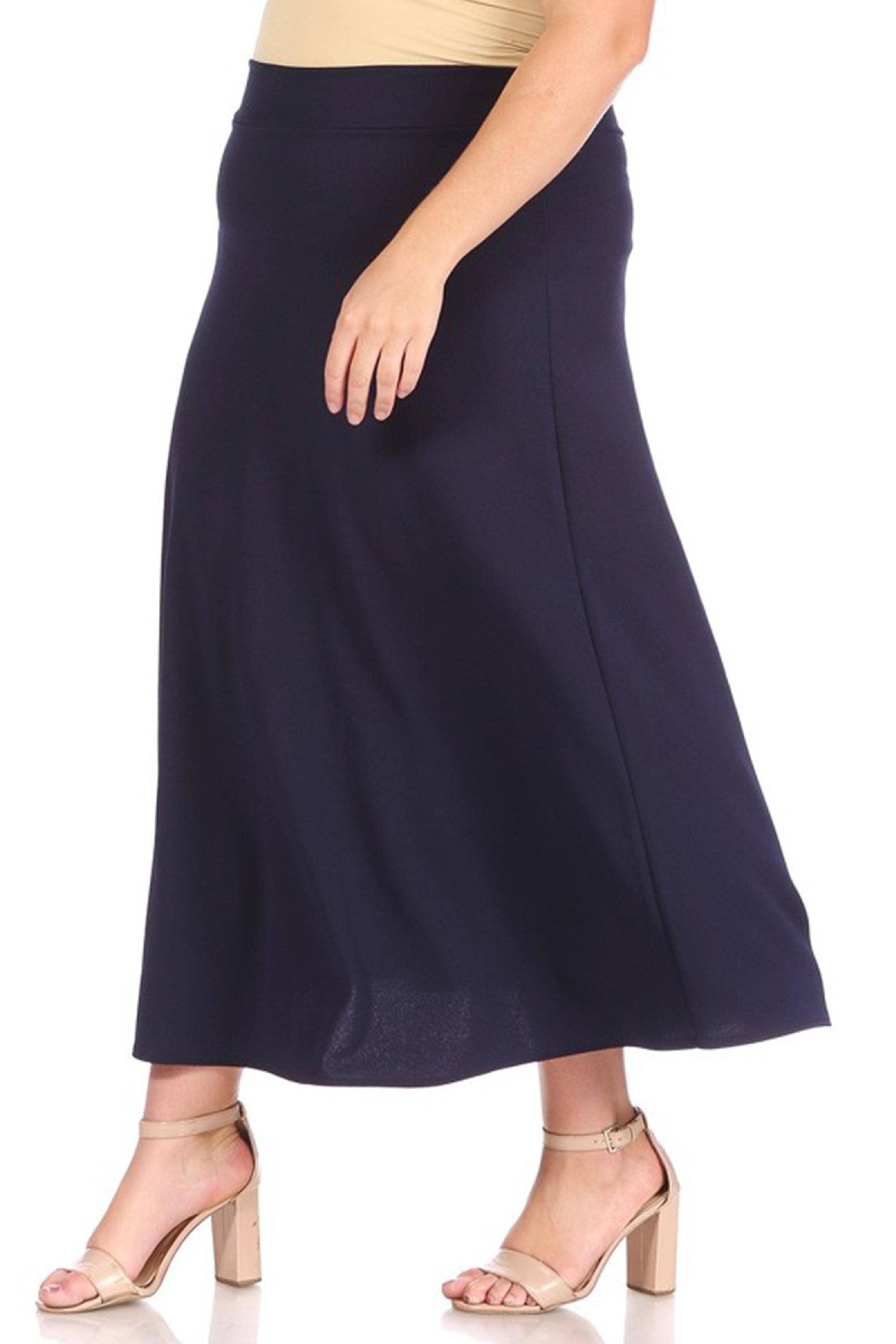 Women's Plus Size Flare A-line Long Skirt