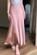 CWBLS00755_SATIN MERMAID PENCIL SKIRT FALL WINTER