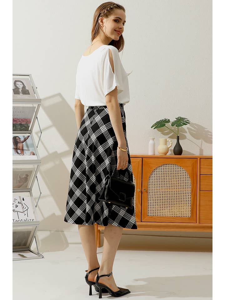 FLARE FLOUNCE A LINE MAXI LONG KNEE SKIRTS