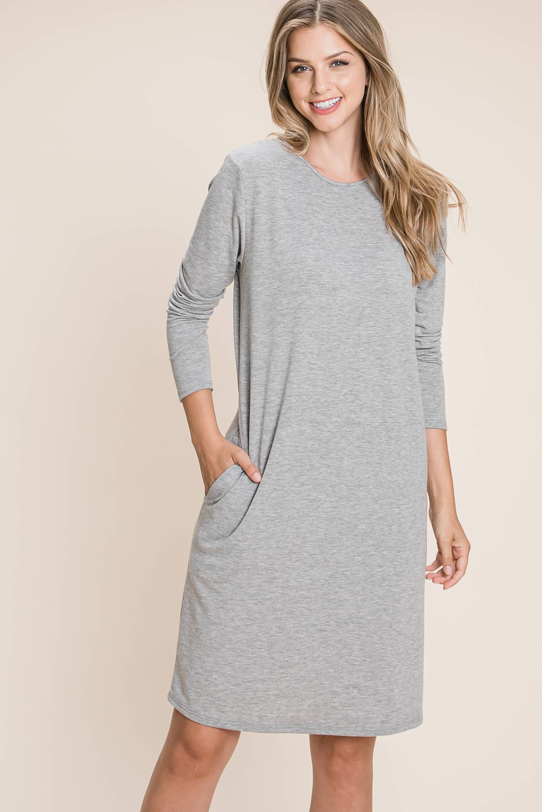 Long Sleeve Baby Terry Dress
