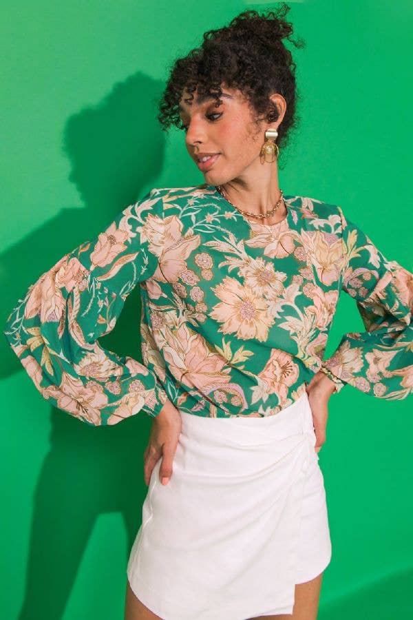 A printed woven top - IT11646-PP