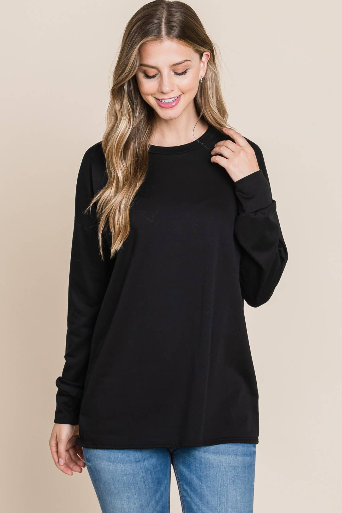 TL1596 Basic Relaxed Fit Top