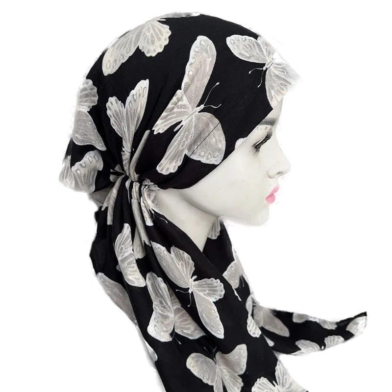 Butterfly Print Pretied Scarves