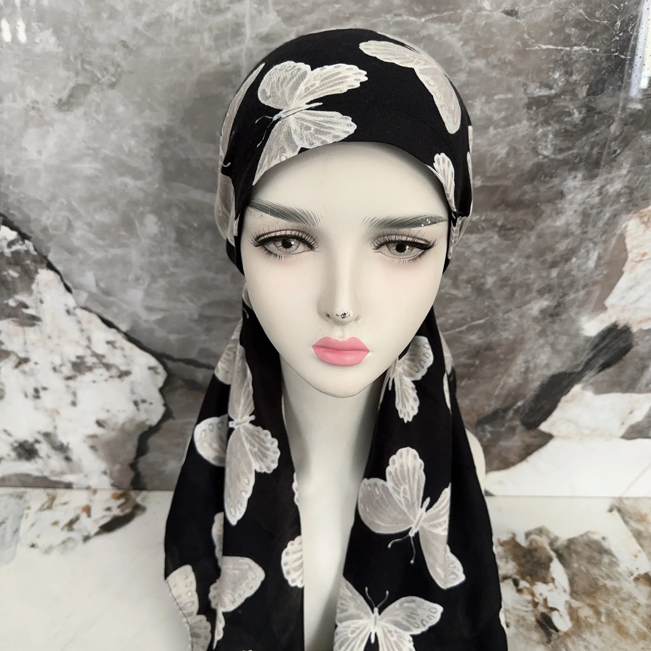 Butterfly Print Pretied Scarves