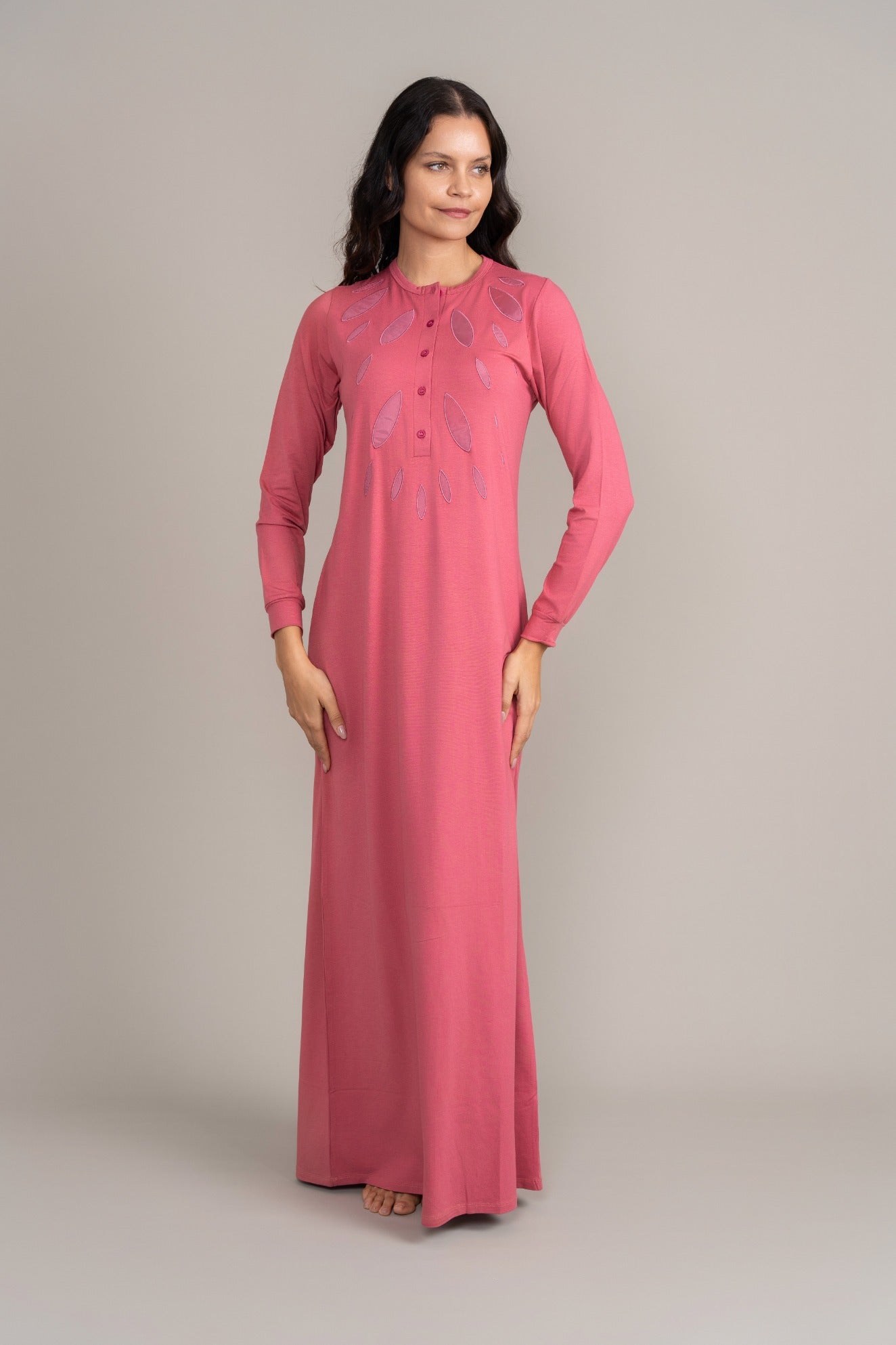 Sunburst Emblem Nightgown - Pink