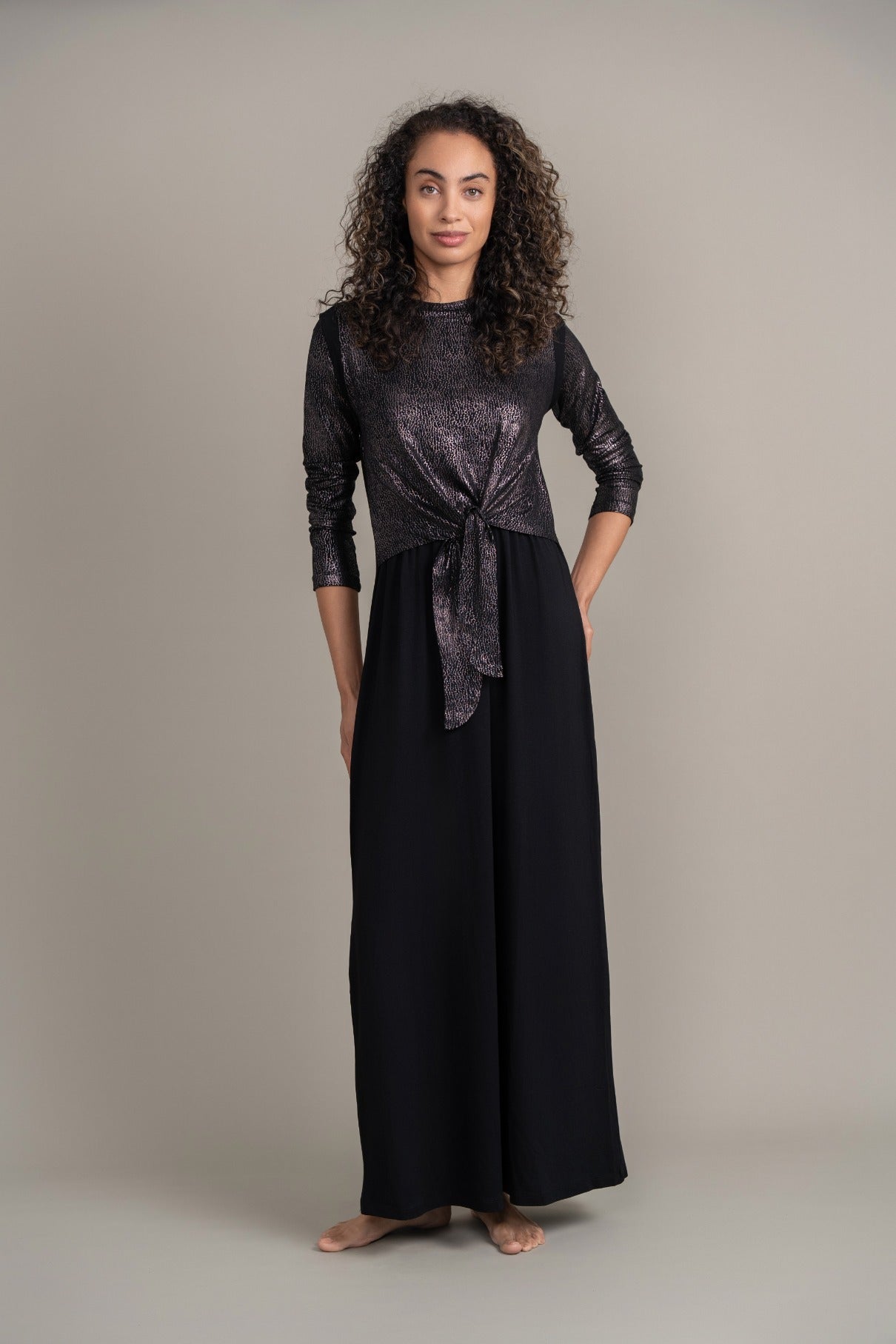 Metalic Printed Tie Nursing Maxi Lounger