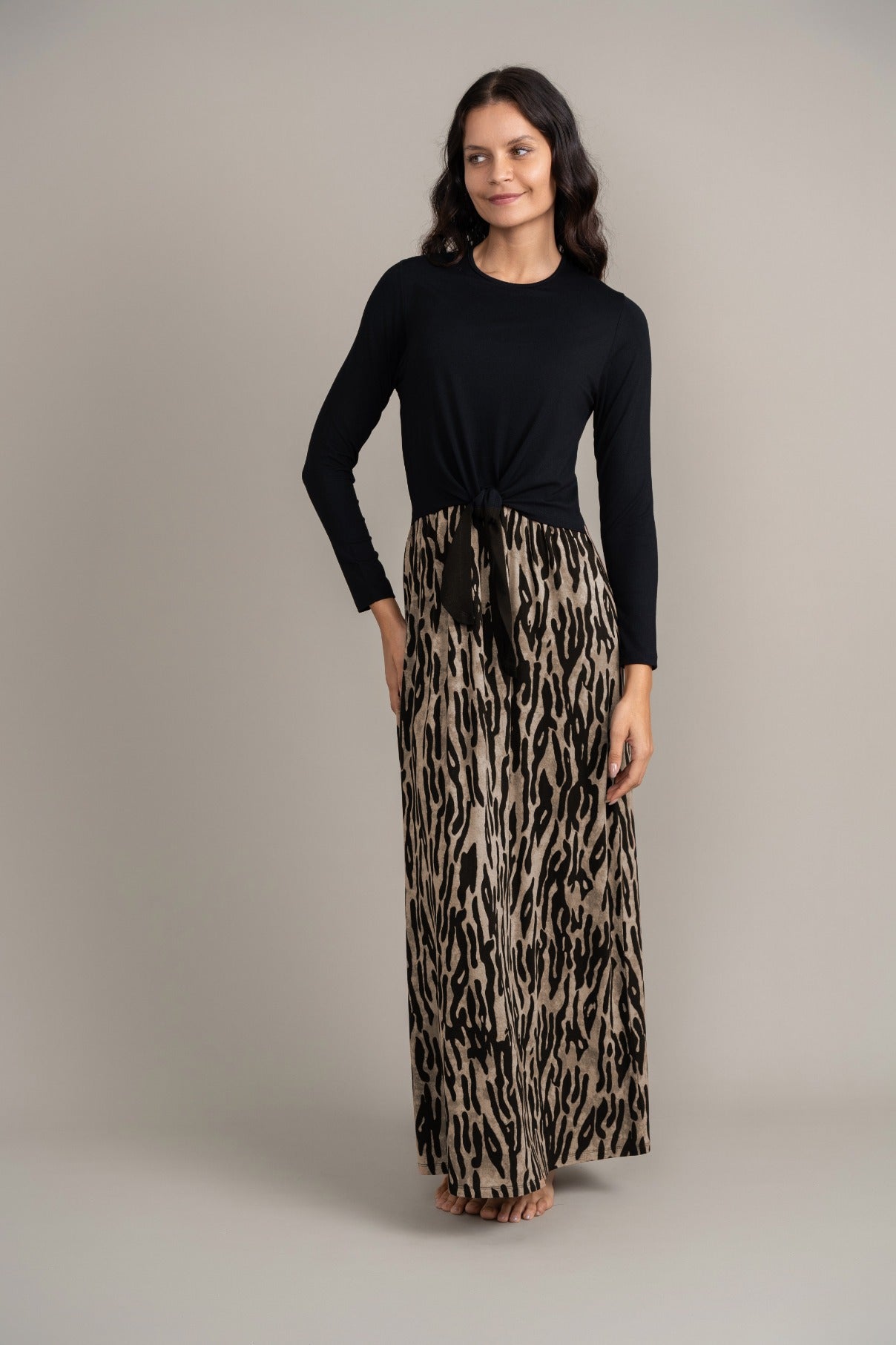 Printed Tie Nursing Maxi Lounger