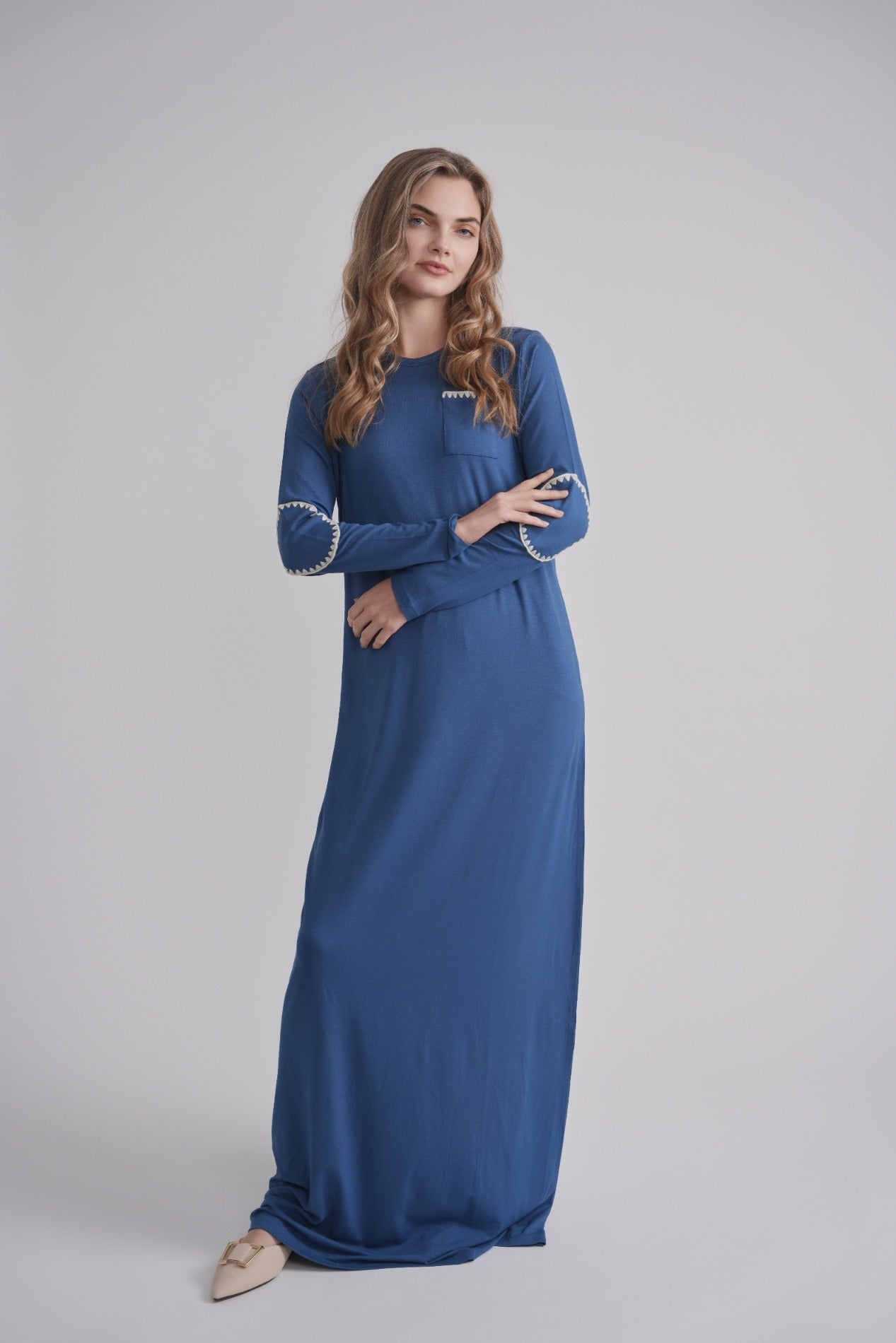 Ecru Stitch Nursing Nightgown