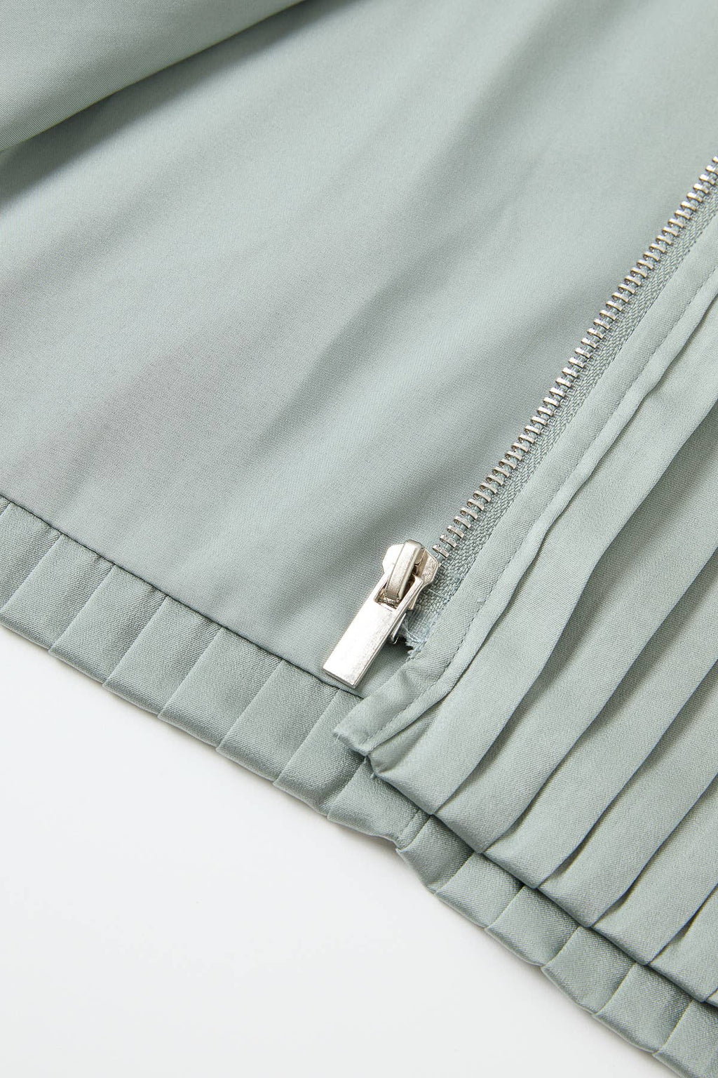 Pleated Zip Up Jacket