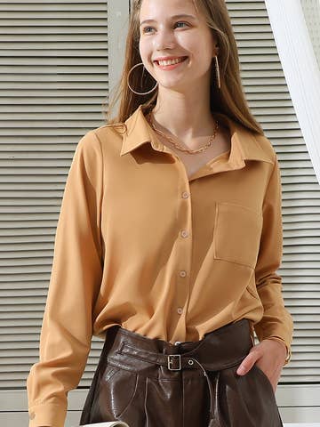 Button Down Long Sleeve Collared Shirts