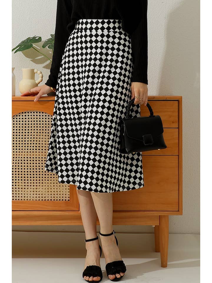 FLARE FLOUNCE A LINE MAXI LONG KNEE SKIRTS