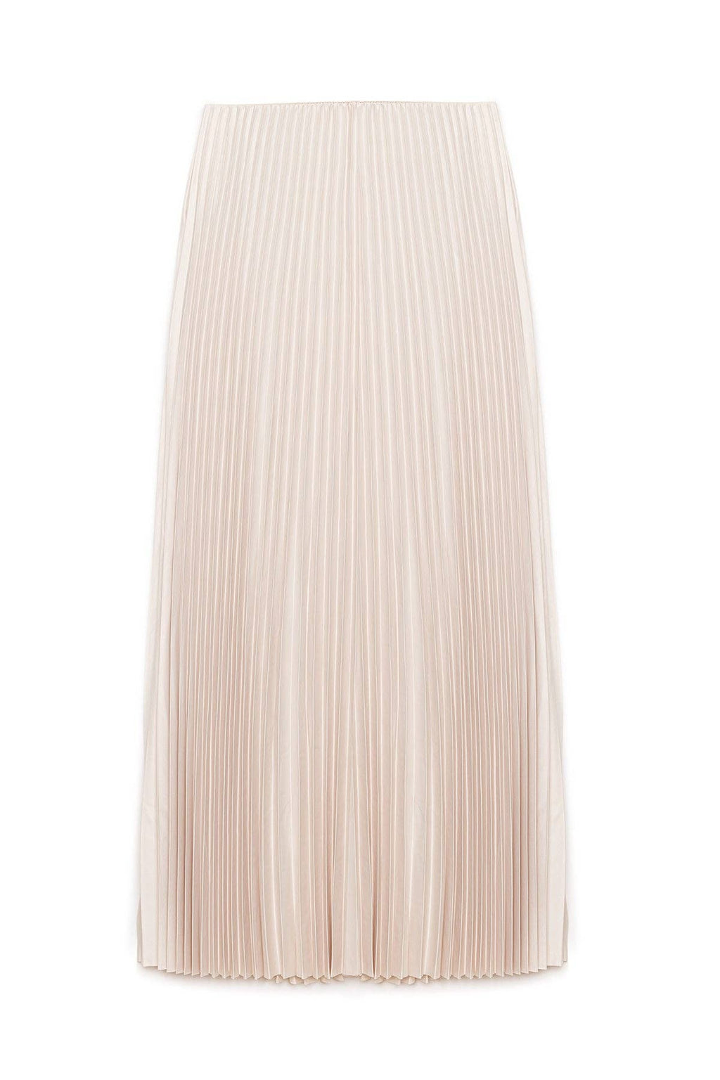 High-Waist Pleated Maxi Skirt – Elegant Flowy A-Line Skirt