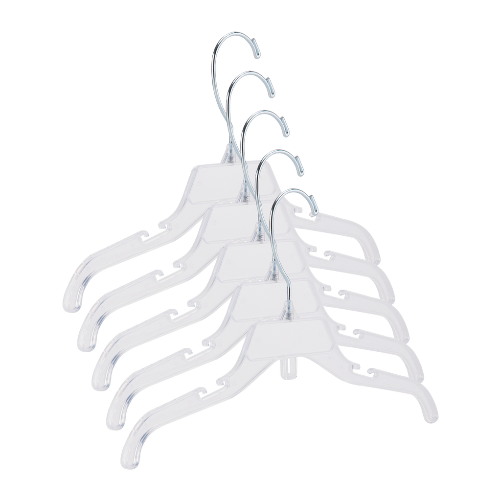 12" Break-Resistant Plastic Children's Dress Hangers