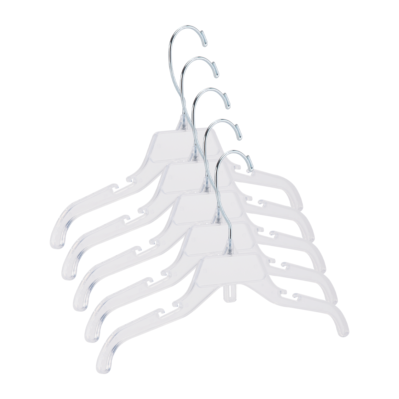 12" Break-Resistant Plastic Children's Dress Hangers