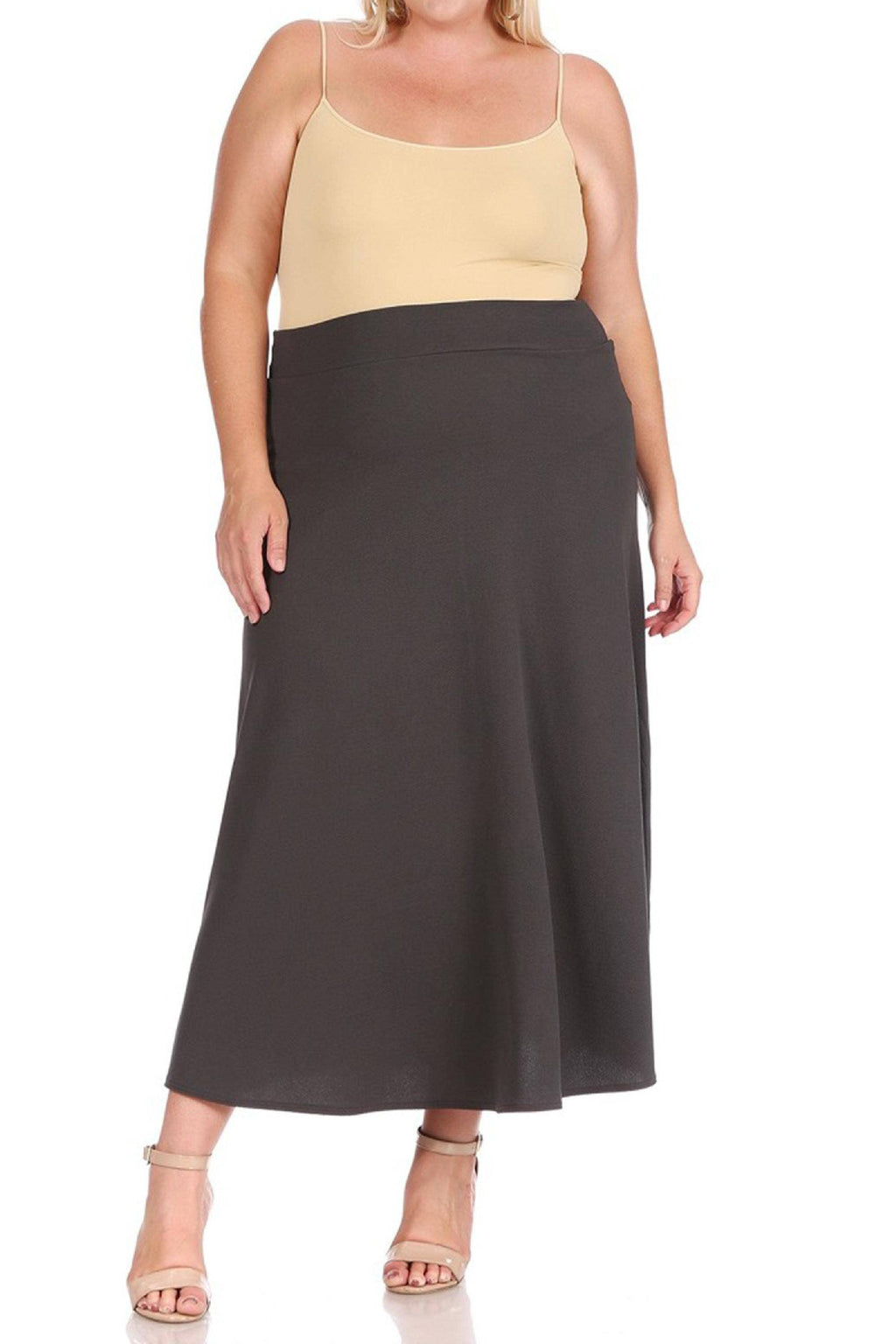 Women's Plus Size Flare A-line Long Skirt