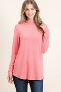 Mock Neck Knit Top