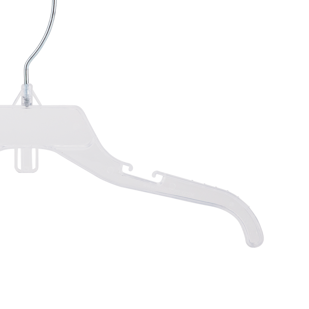 12" Break-Resistant Plastic Children's Dress Hangers