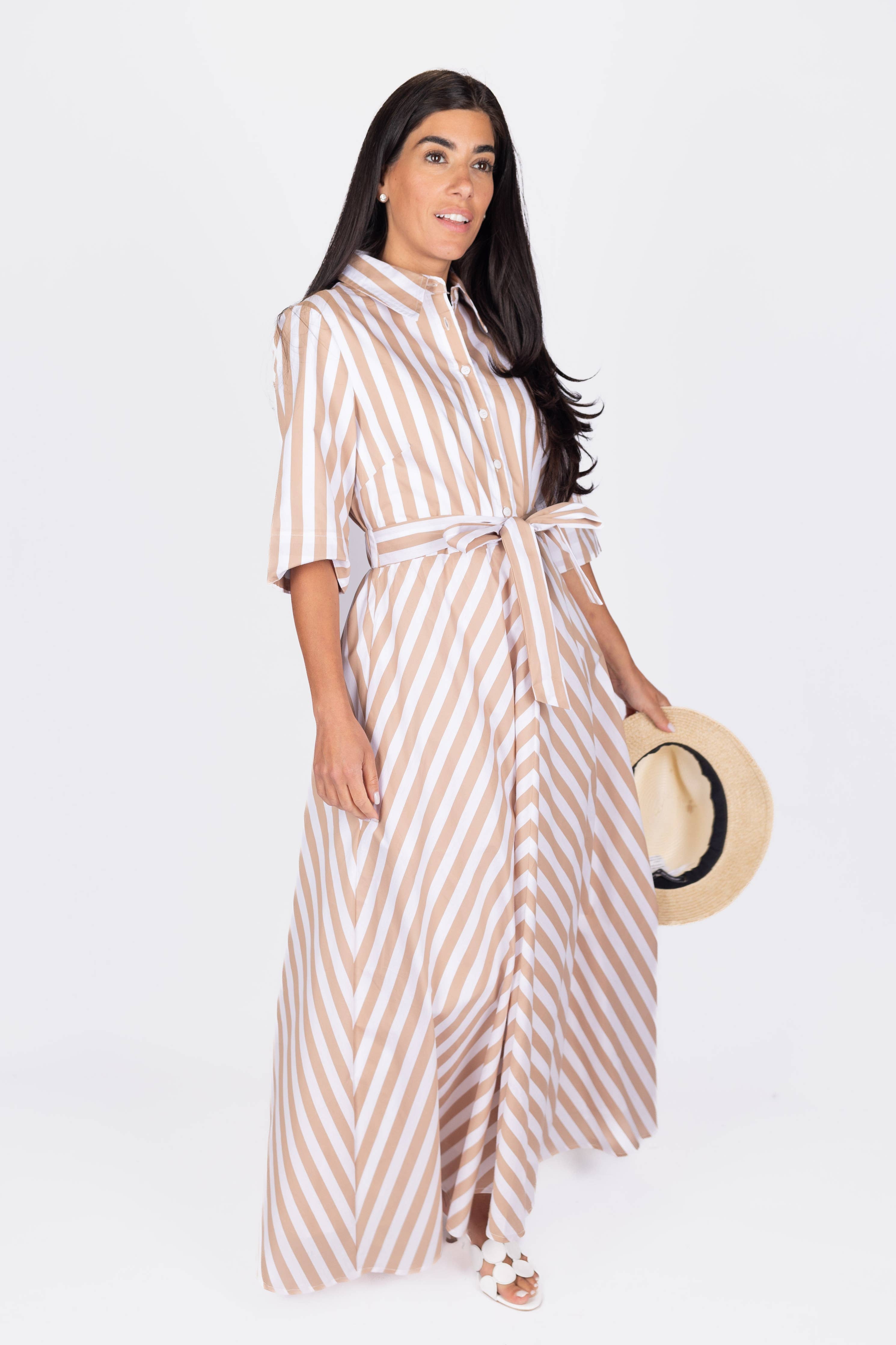 ANIKA DRESS (KHAKI)