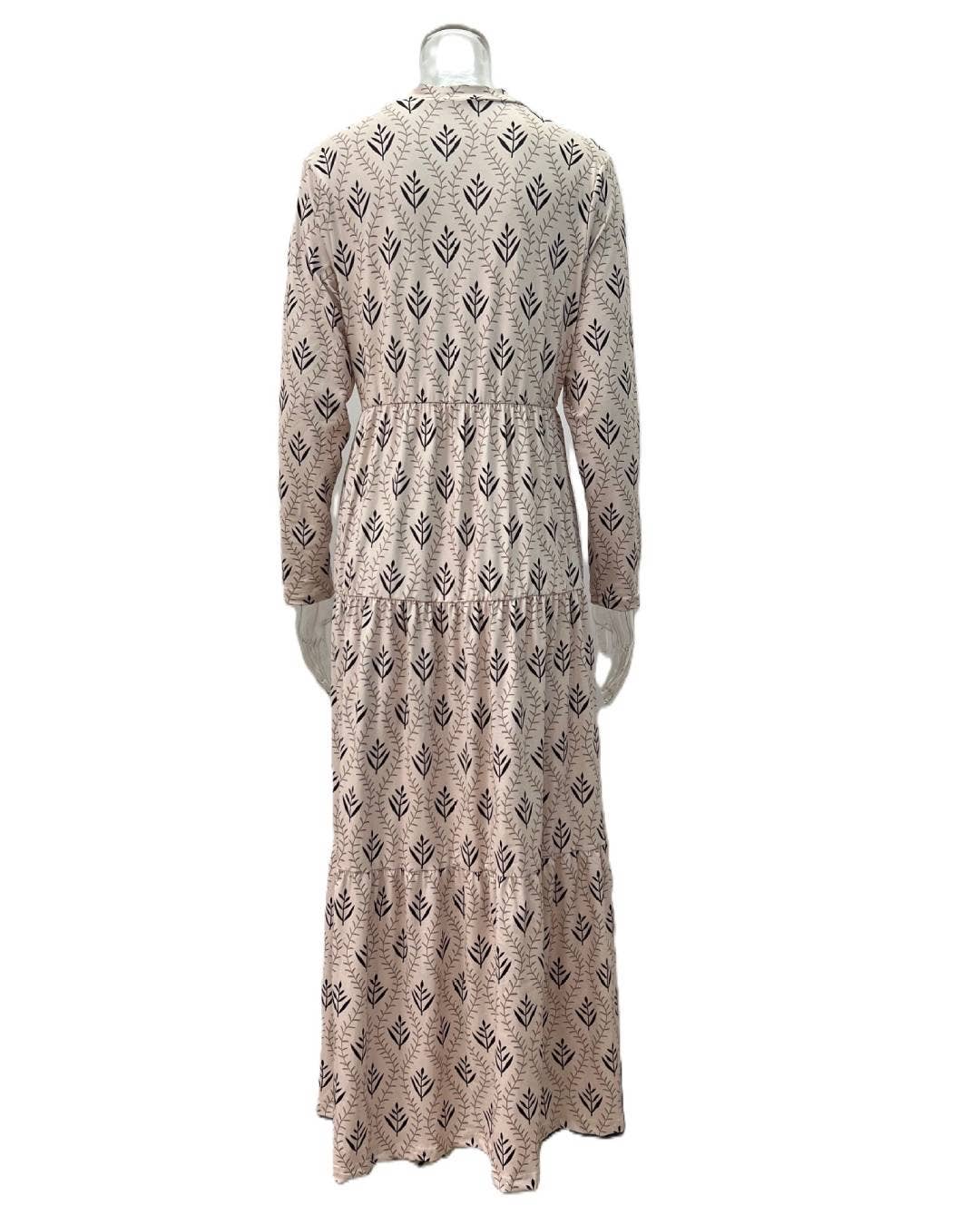 Vintage Print Fashion Maxi Dress