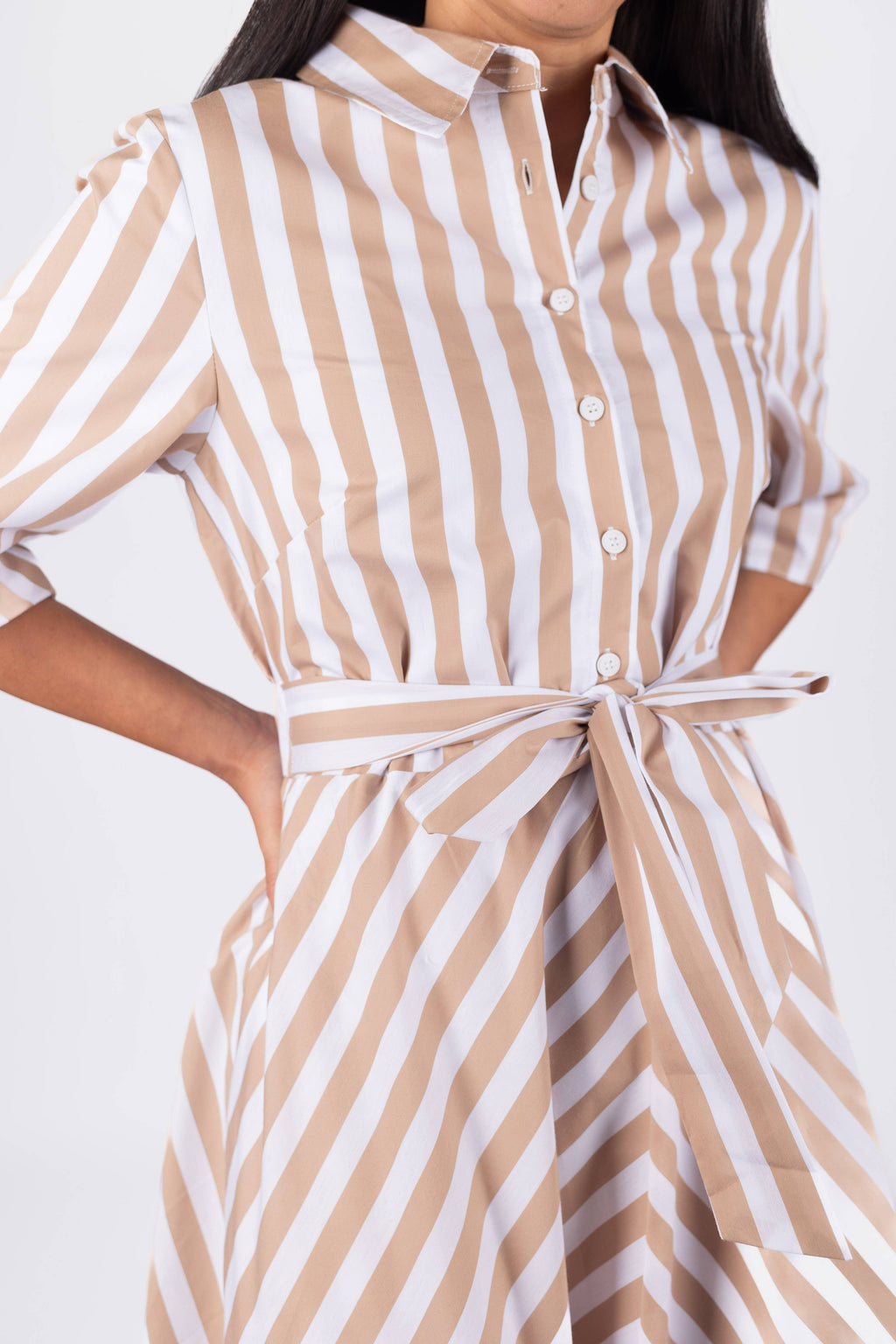 ANIKA DRESS (KHAKI)
