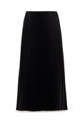 High-Waist Pleated Maxi Skirt – Elegant Flowy A-Line Skirt