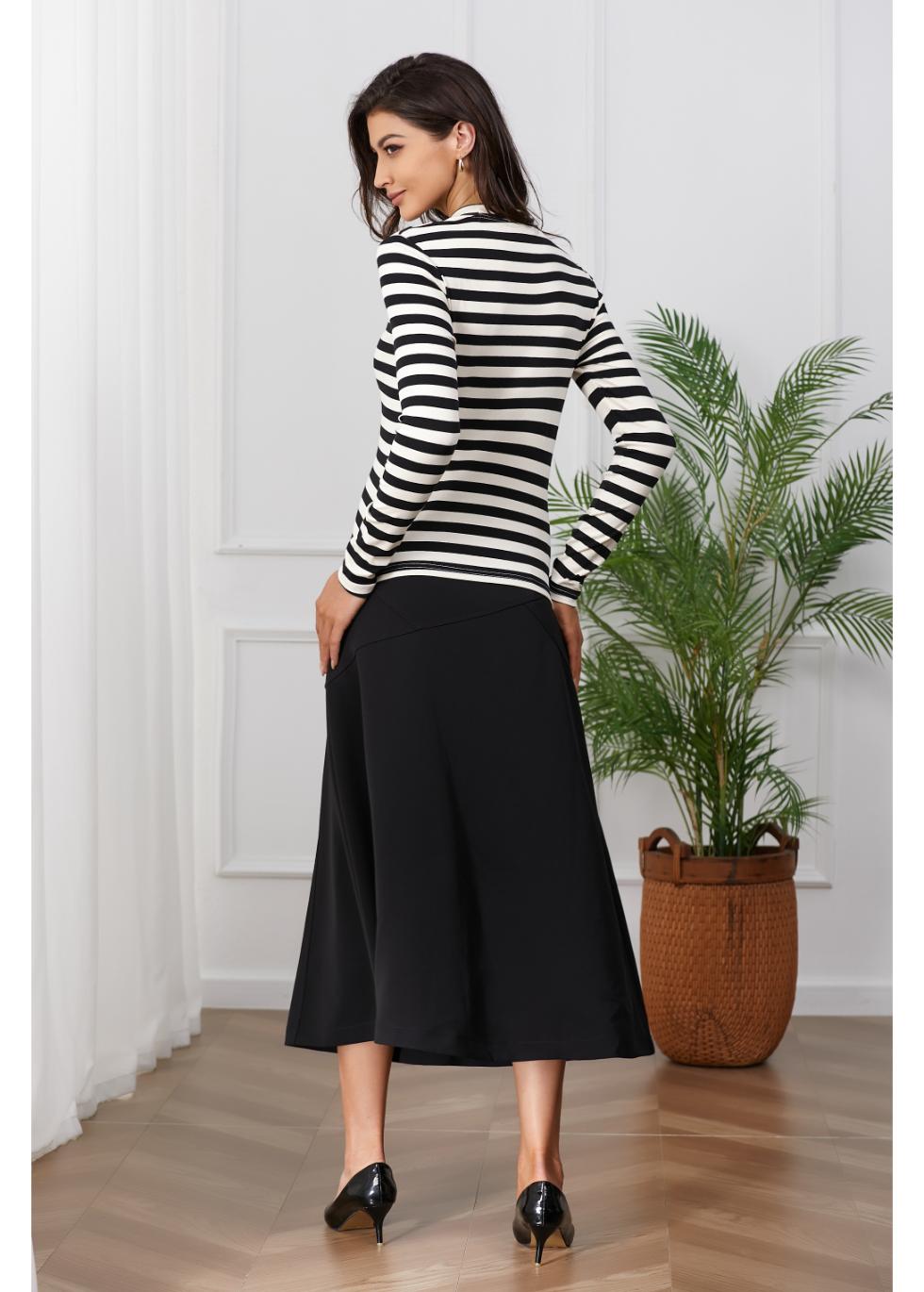 Black and White Striped Shirt