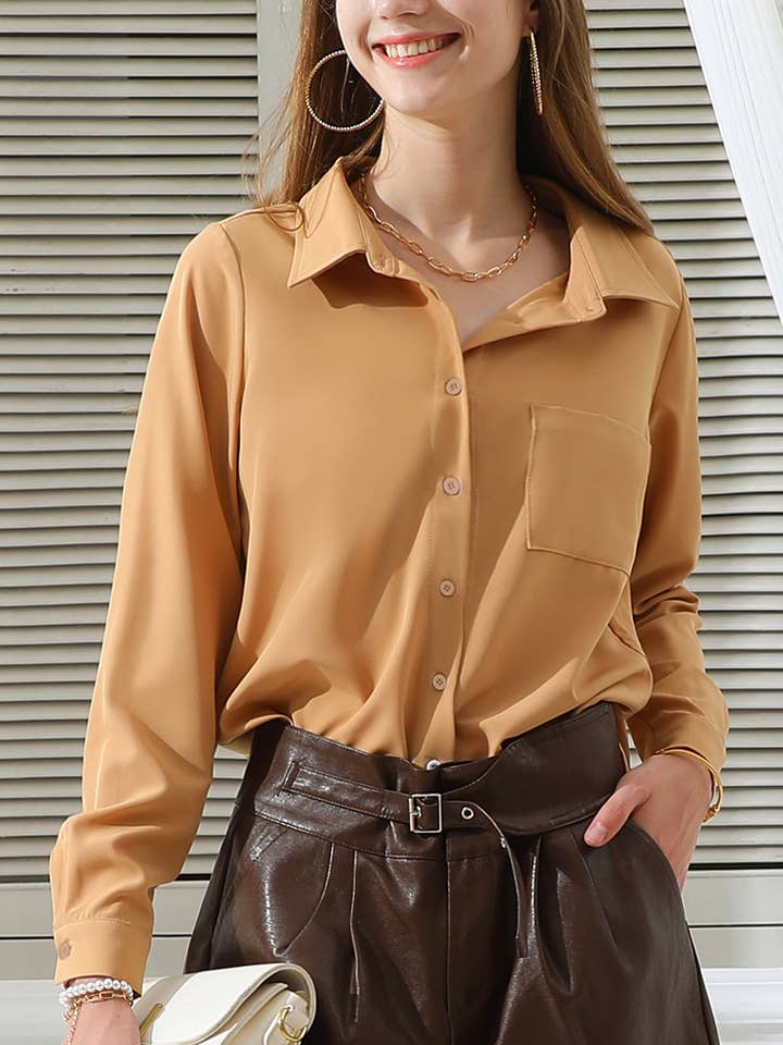 Button Down Long Sleeve Collared Shirts