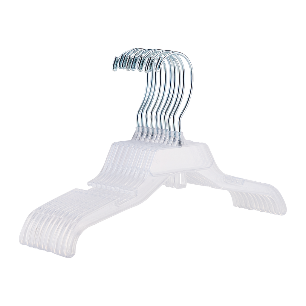 12" Break-Resistant Plastic Children's Dress Hangers