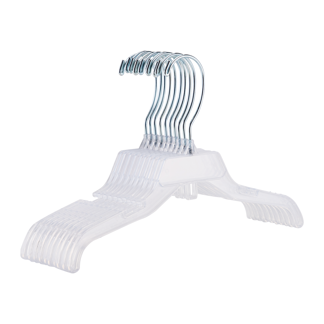 12" Break-Resistant Plastic Children's Dress Hangers