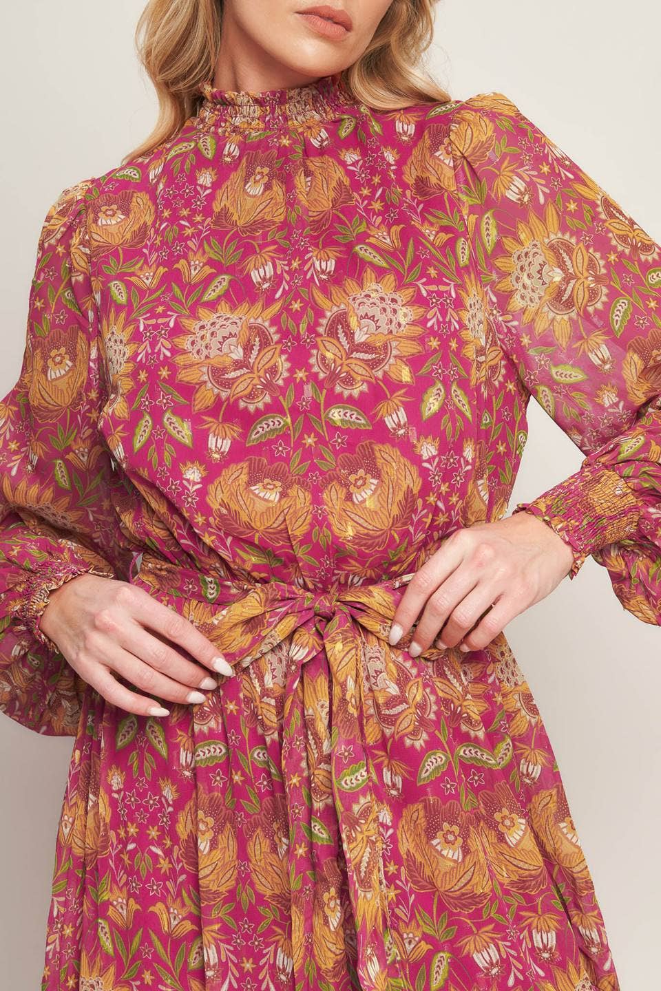 A printed woven maxi dress - ID20477