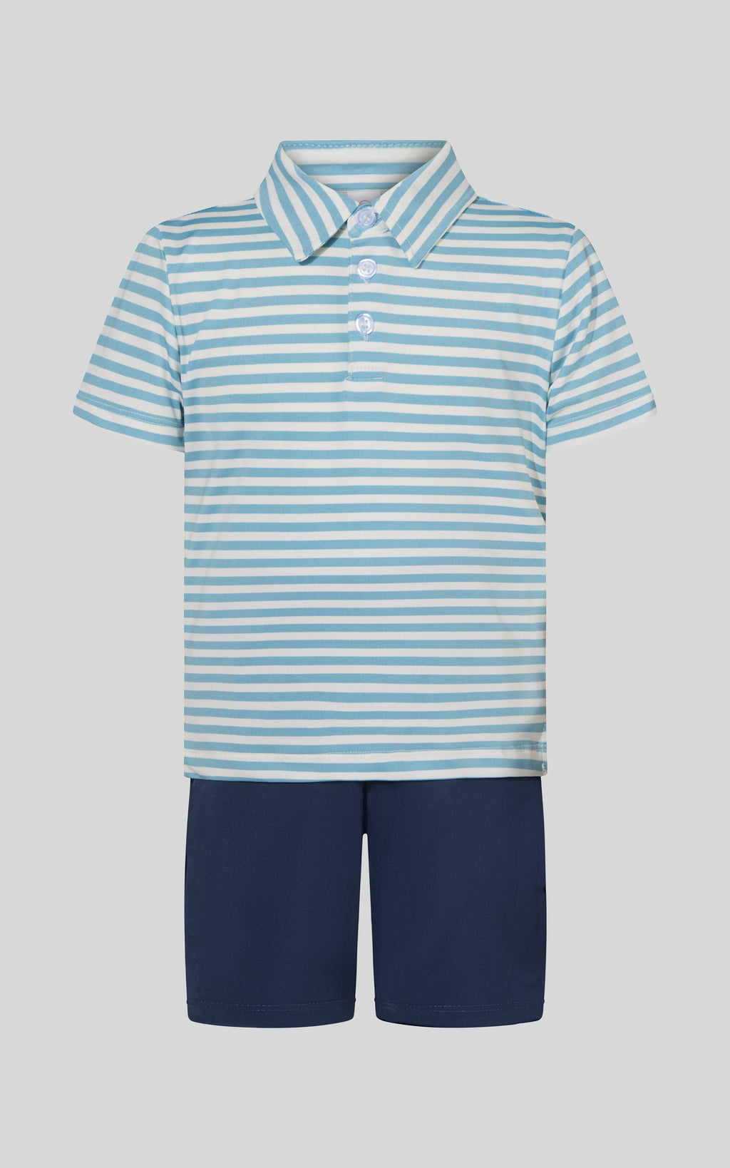 Little Boys Performance Short Sleeve Polo Shirt and Shorts