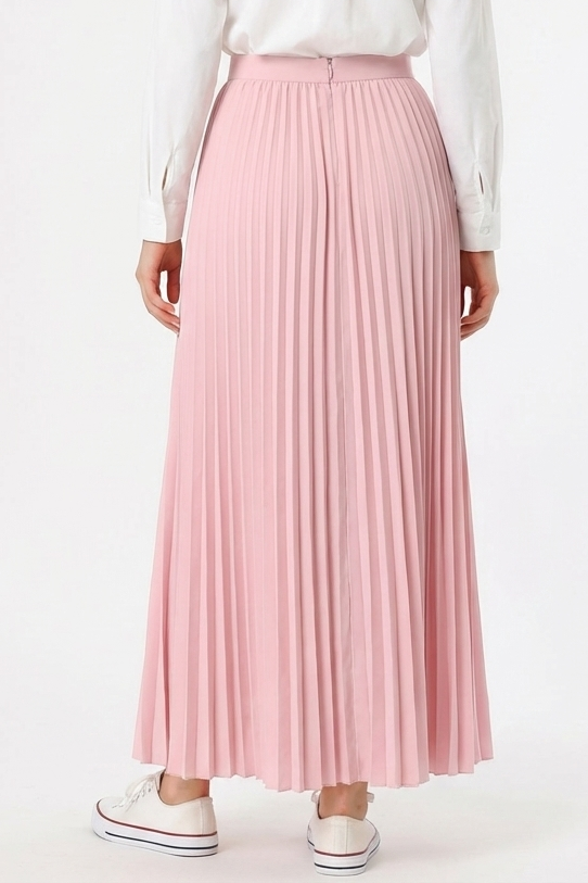 Pleated maxi skirt