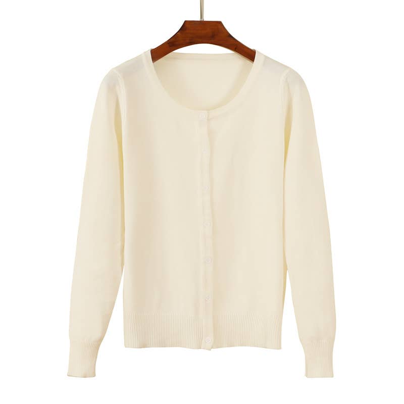 Knitted sweater cardigan jacket top