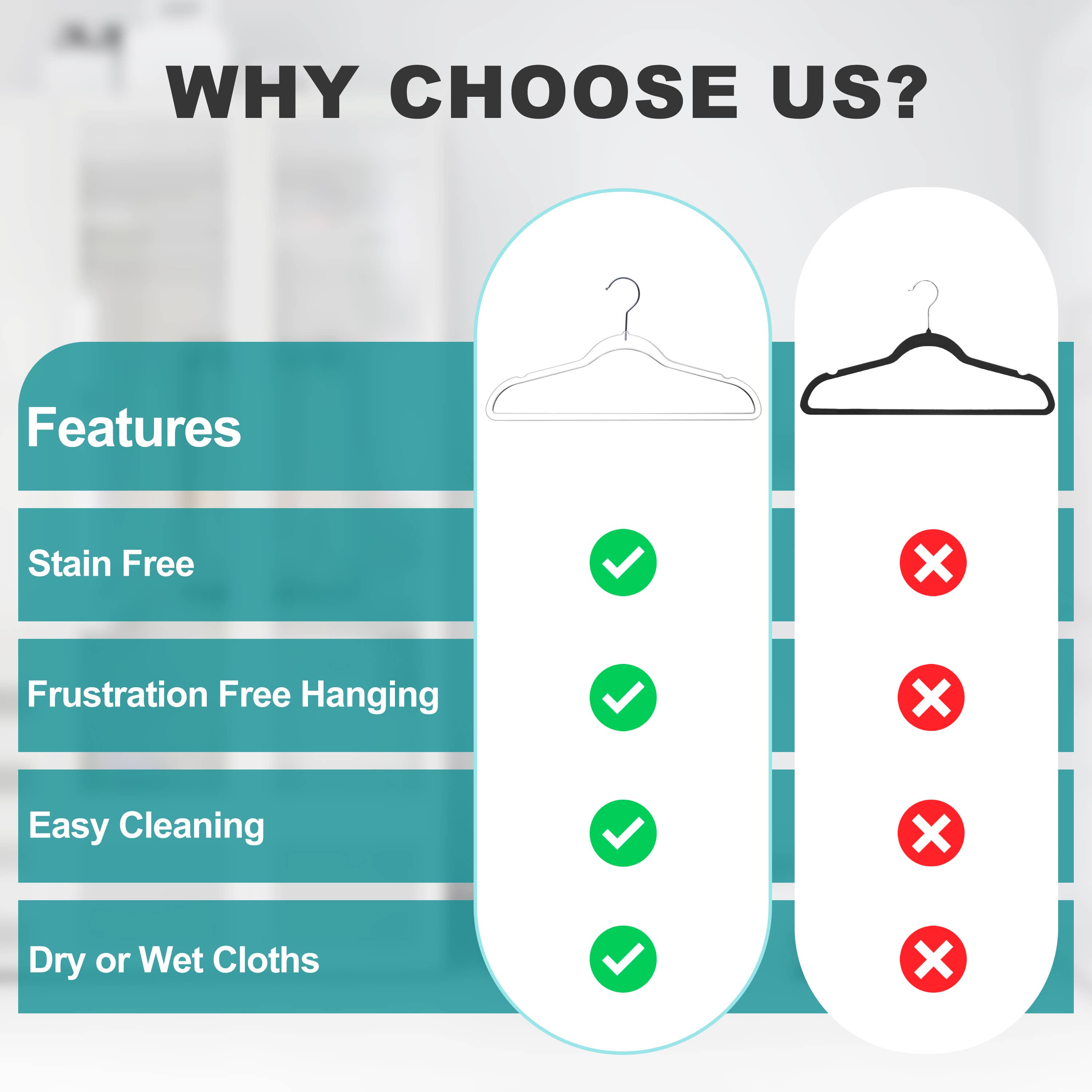 P250 - Clear Shirt Hangers Slim Heavy Duty - 200