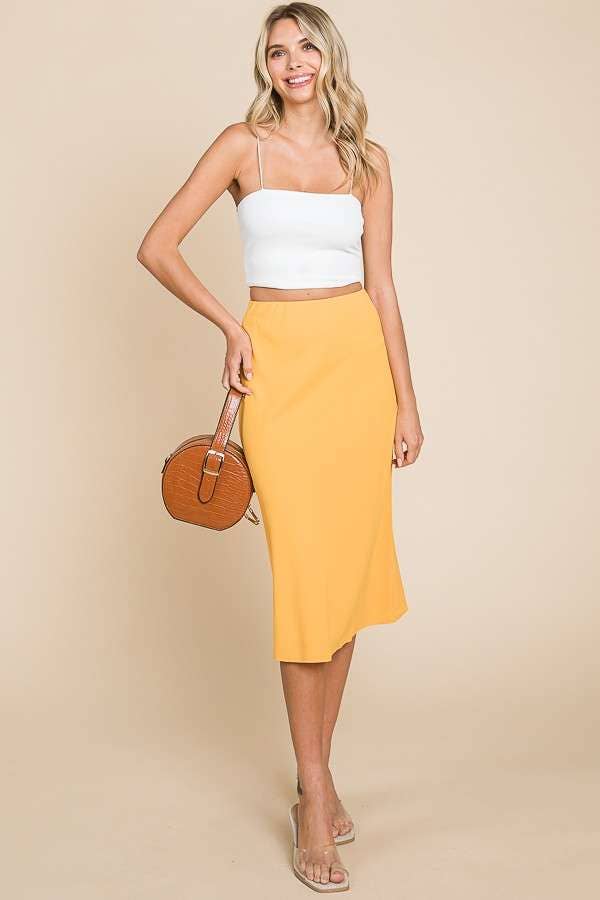 CWS1588 - BIAS A LINE SKIRT