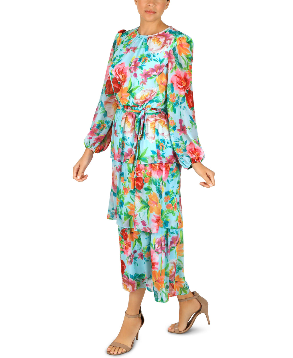 Julia Jordan Three Tiered Ruffle Dress