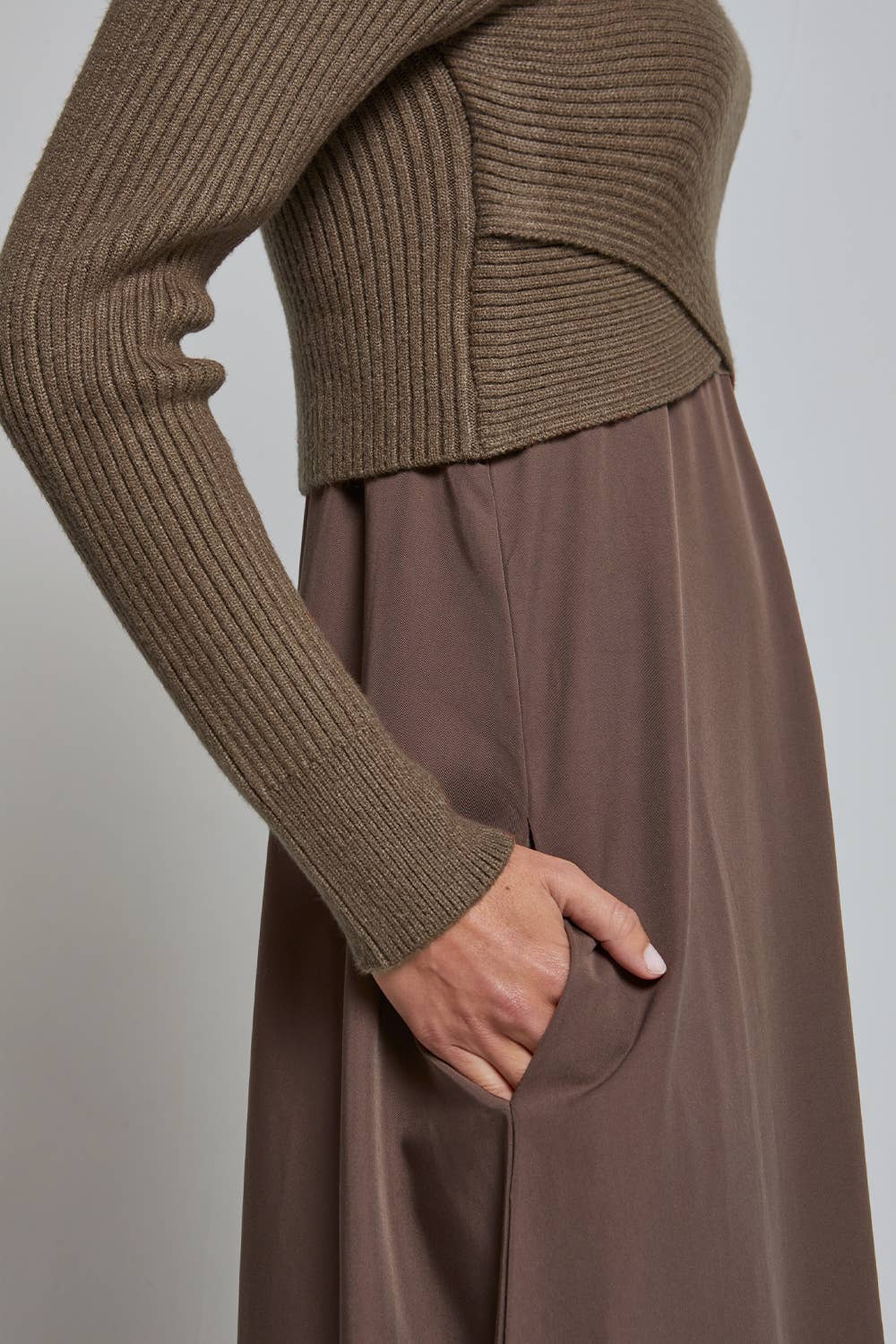 CX9288 - Brooks Dress and Sweater Two-Piece Set
