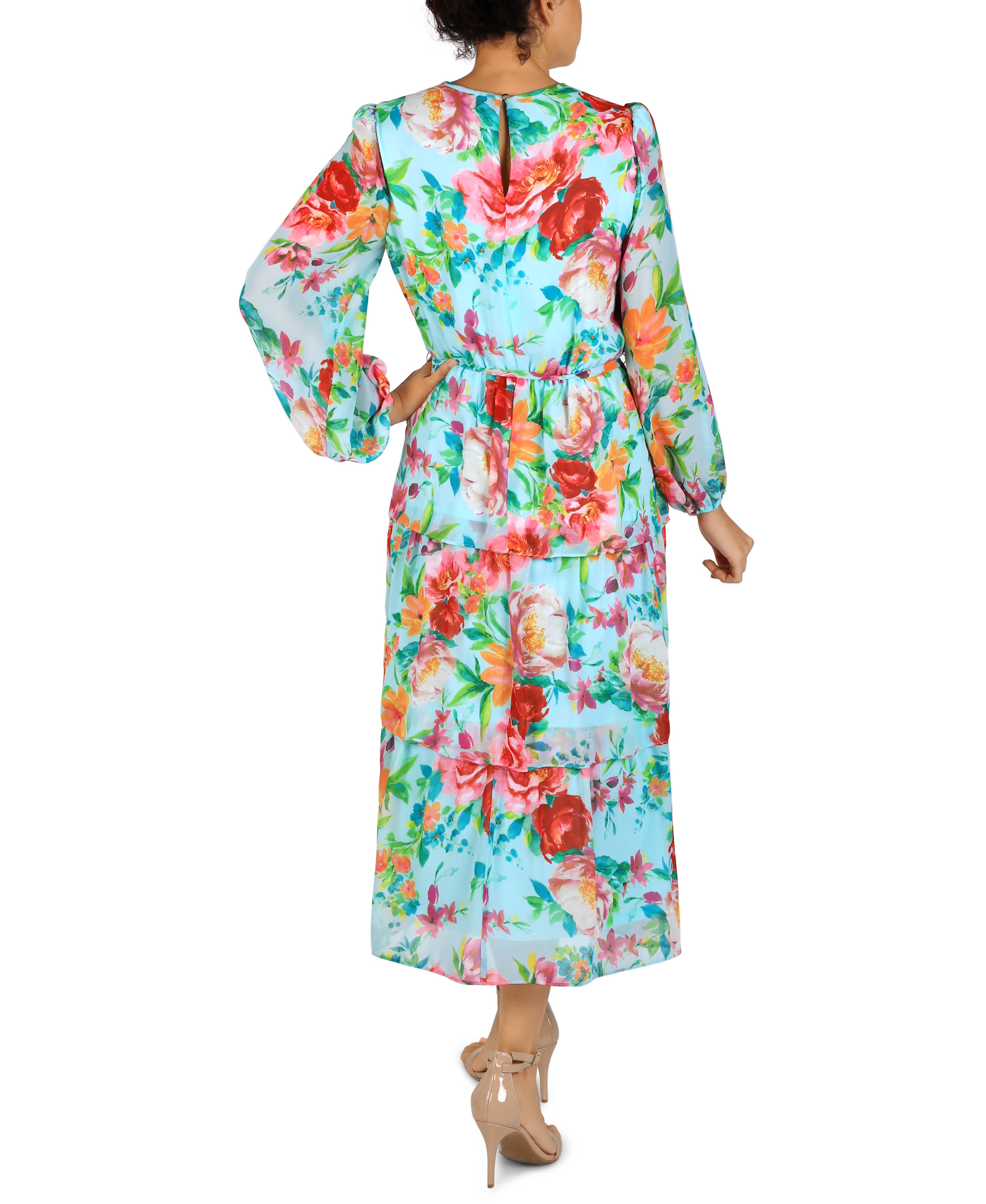 Julia Jordan Three Tiered Ruffle Dress