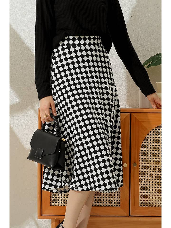 FLARE FLOUNCE A LINE MAXI LONG KNEE SKIRTS