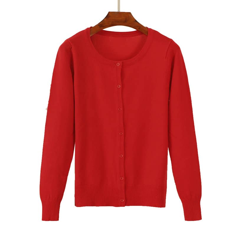 Knitted sweater cardigan jacket top