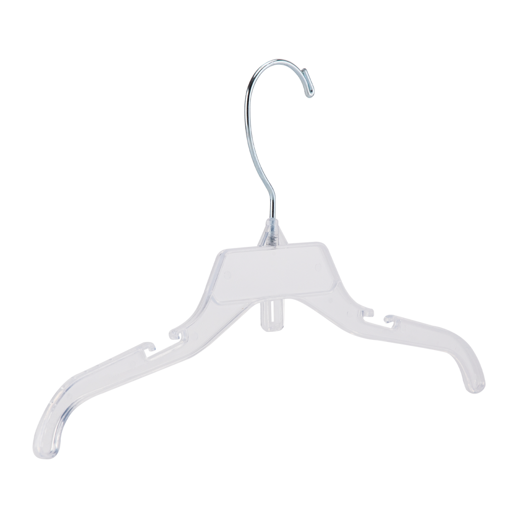 12" Break-Resistant Plastic Children's Dress Hangers