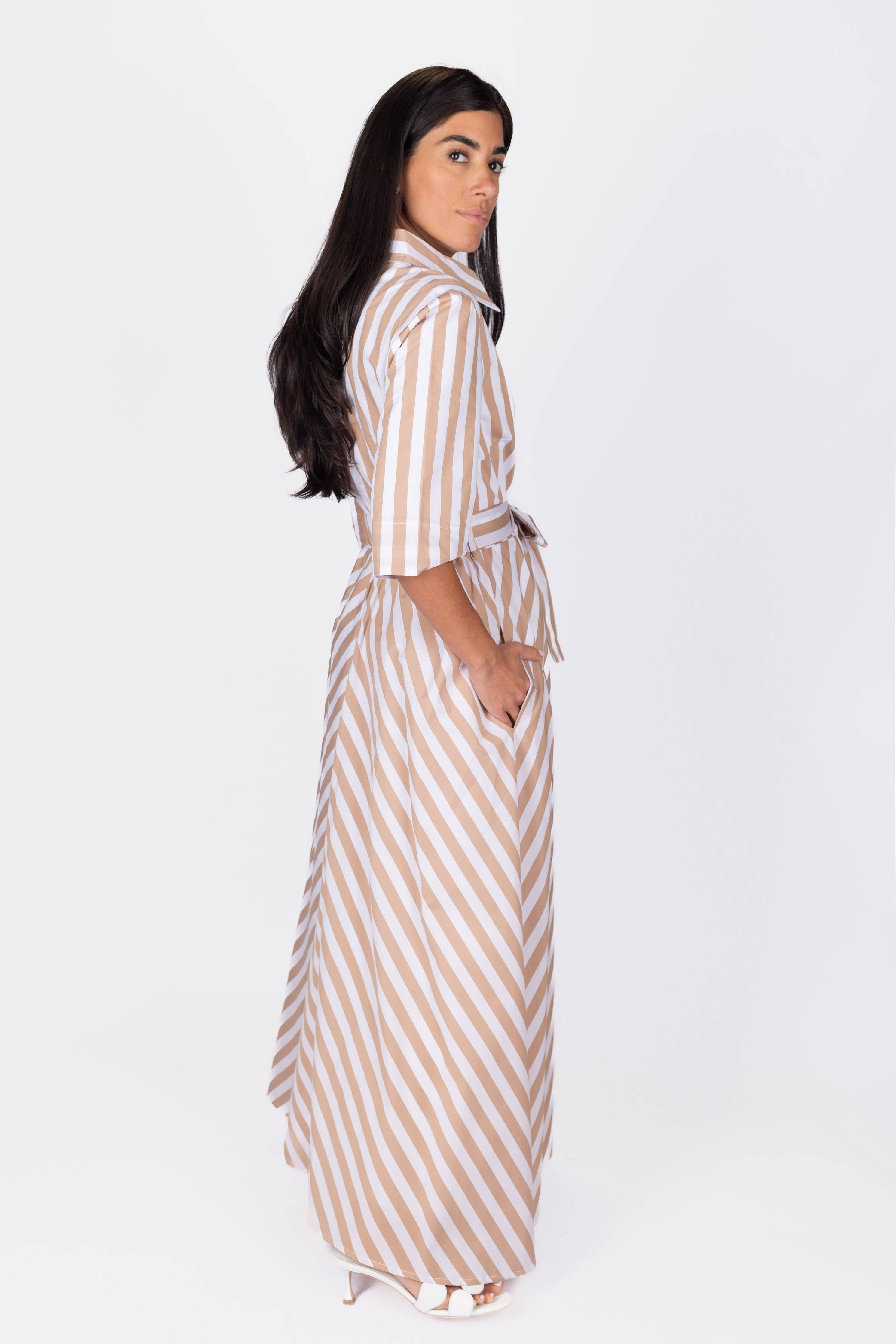 ANIKA DRESS (KHAKI)