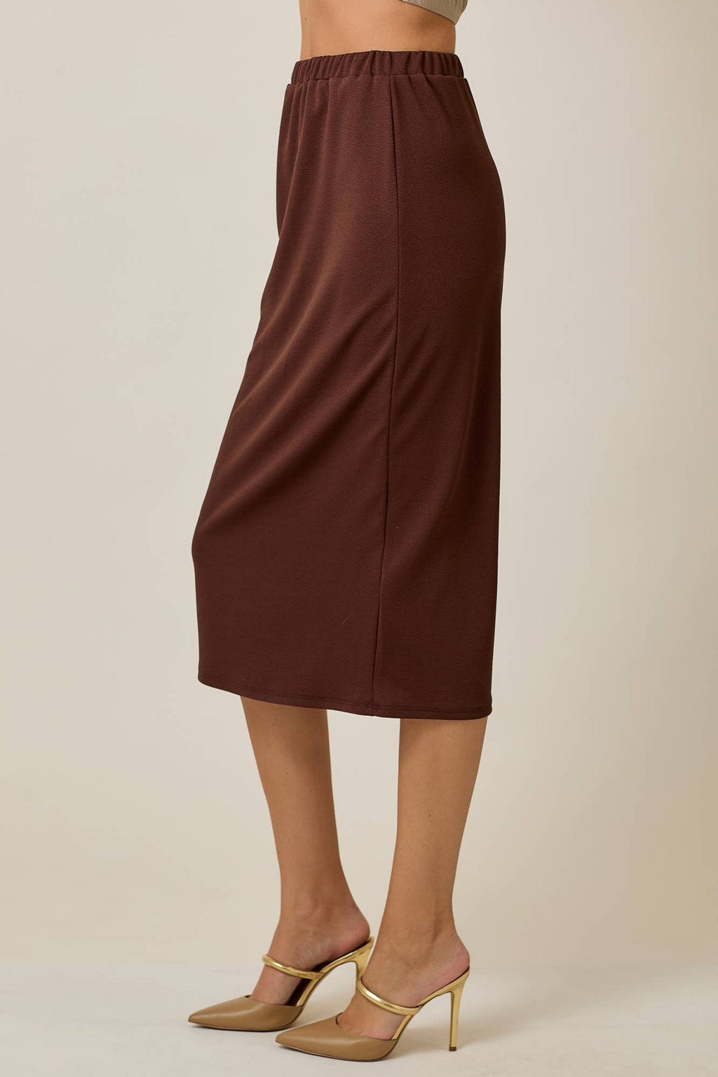 PLUS SIZE KNEE LENGTH PENCIL SKIRT -MODEST 31-INCH  -CS33770