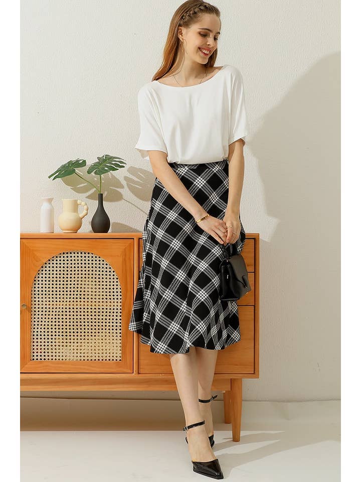 FLARE FLOUNCE A LINE MAXI LONG KNEE SKIRTS